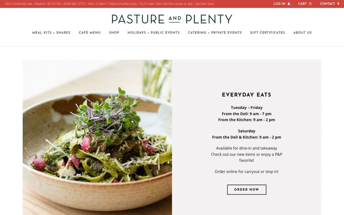 Screenshot of Pasture and Plenty